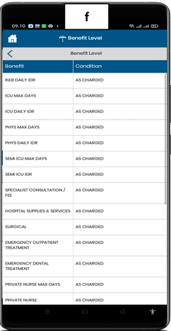Langkah f - Lihat Detail Benefit