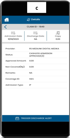 Langkah c - Trigger Discharge Alert