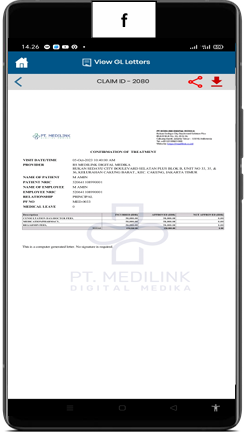Langkah f - Surat Jaminan Ditampilkan