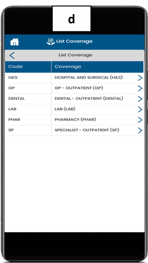 Langkah d - Pilih Coverage