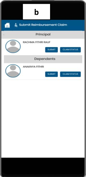 Langkah b - Klik Submit